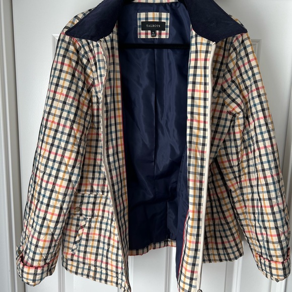 TALBOTS PLAID QUILTED JACKET - Picture 6 of 8